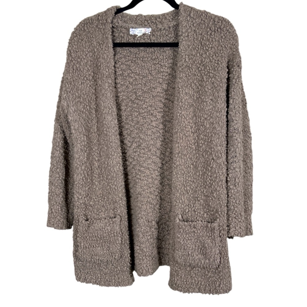 Pink Republic Cozy, Comfy Feather Yarn Open Cardigan Women's Size Medium